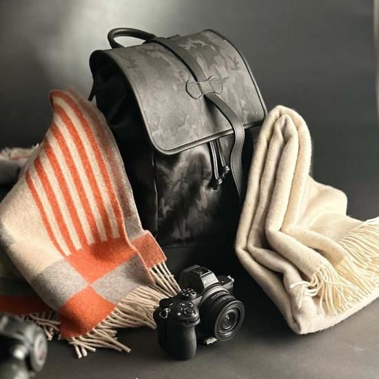  프린스 오브 스코츠 백팩 원더러스트 코츠월드 가죽  그레이 카모