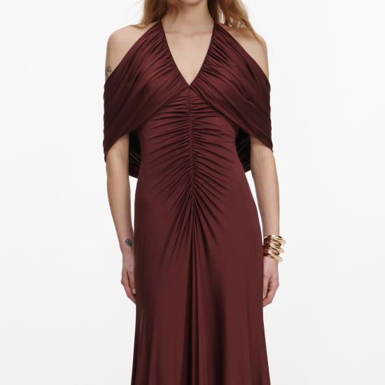 26SS 셀프 포트레이트 미디 원피스 SS26161MBR BROWN Brown - SELF PORTRAIT