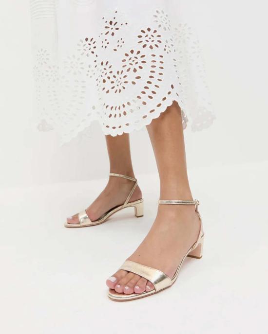  로플러랜달 샌들 로플러 랜달 앨리스 가죽  골드 - LOEFFLER RANDALL