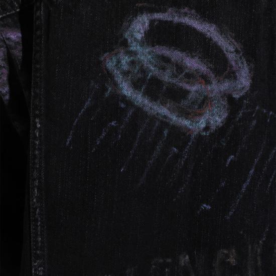  발렌시아가 데님 자켓 코튼 데님 재킷 블랙 - BALENCIAGA