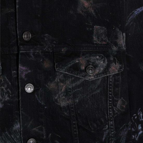  발렌시아가 데님 자켓 코튼 데님 재킷 블랙 - BALENCIAGA