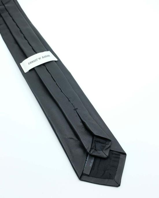  어니스트 더블유 베이커 넥타이 어니스트 W. 베이커 블랙 가죽 클래식 - ERNEST W. BAKER