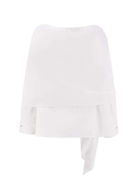  막스마라 블라우스 막스 마라 Mxmcurvone 코튼 셔츠 화이트 - MAX MARA