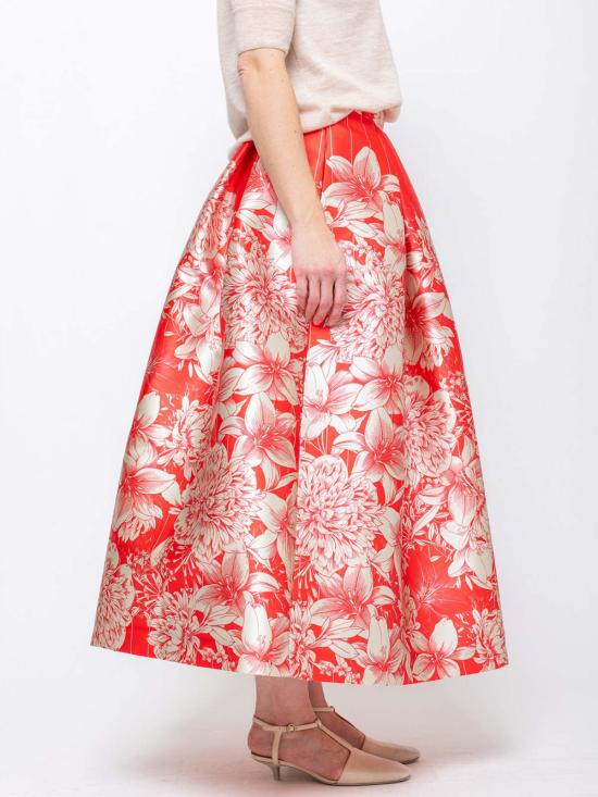  루나티카 밀라노 롱 스커트 브레라 실크 스커트 - LUNATICA MILANO 