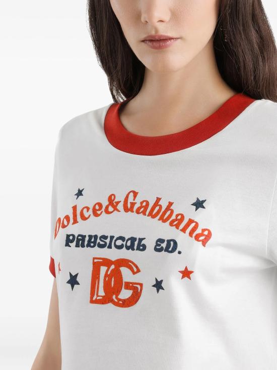 26SS 돌체앤가바나 반팔 티셔츠 F8N08TGDDNG W0001 White - DOLCE & GABBANA