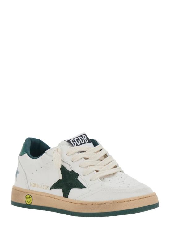  [키즈] 골든구스 스니커즈 골든 구스 볼스타 로우탑 스니커즈 (어린이용, 흰색) - GOLDEN GOOSE