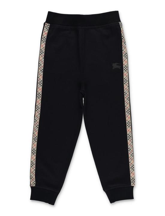  [키즈] 버버리 트레이닝/조거 팬츠 키즈 코튼 조깅  블랙