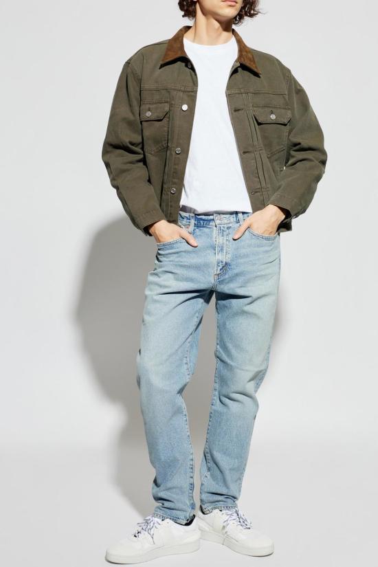  버버리 반팔 티셔츠 티셔츠, 자수 로고 (초크 색상) - BURBERRY