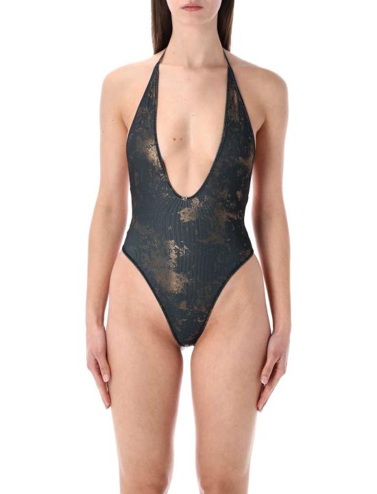  디젤 원피스 수영복 오드리 울트  블랙 골드