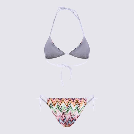  미소니 비키니 수영복 미쏘니 멀티컬러 비스코스 비키니 레드 - MISSONI