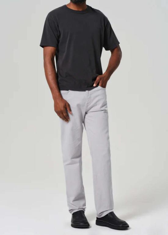  시티즌 오브 휴머니티 스트레이트 팬츠 엘리야 릴렉스드 스트레이트 컴포트 스트레치 린넨  헤마타이트 - CITIZEN OF HUMANITY