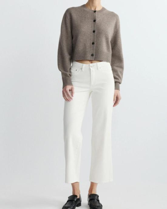  DL 1961 데님 팬츠 피파 리파인드 와이드 레그 진 화이트