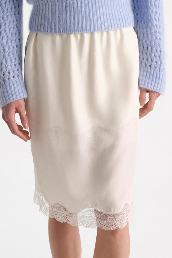  도로시 슈마허 미디 스커트 도로테 슈마허 플레이풀 볼륨  카멜라 화이트 - DOROTHEE SCHUMACHER