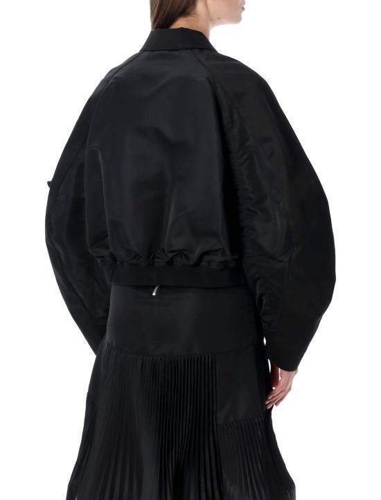  사카이 봄버 자켓 치노 나일론 봄버 재킷 블랙 - SACAI