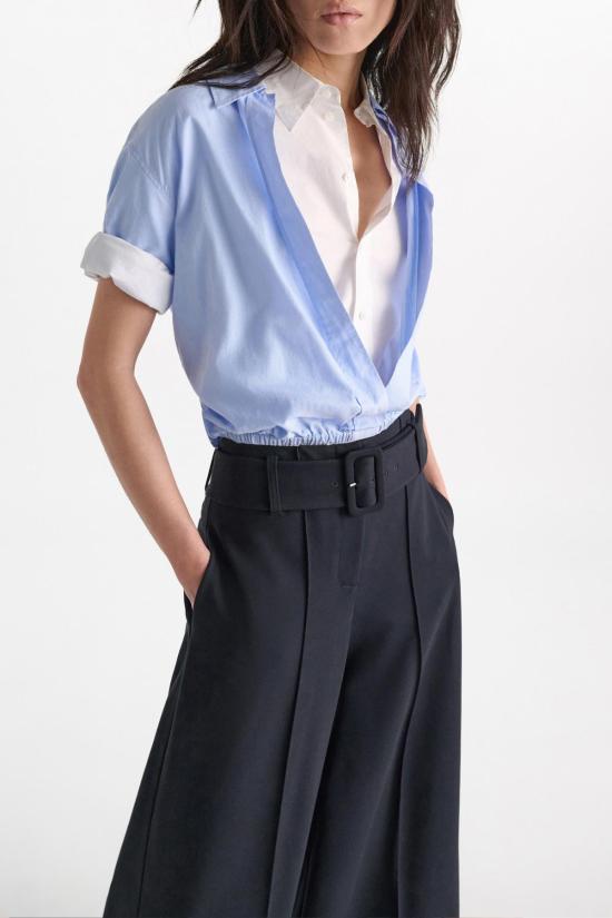  도로시 슈마허 블라우스 도로테 슈마허 파워풀 이즈  옥스포드 블루 - DOROTHEE SCHUMACHER