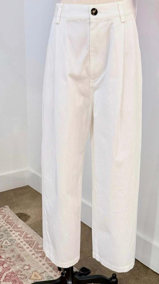  소피 드후레 스트레이트 팬츠 소피 도르 프루프 팬츠 코코넛 - SOFIE D'HOORE