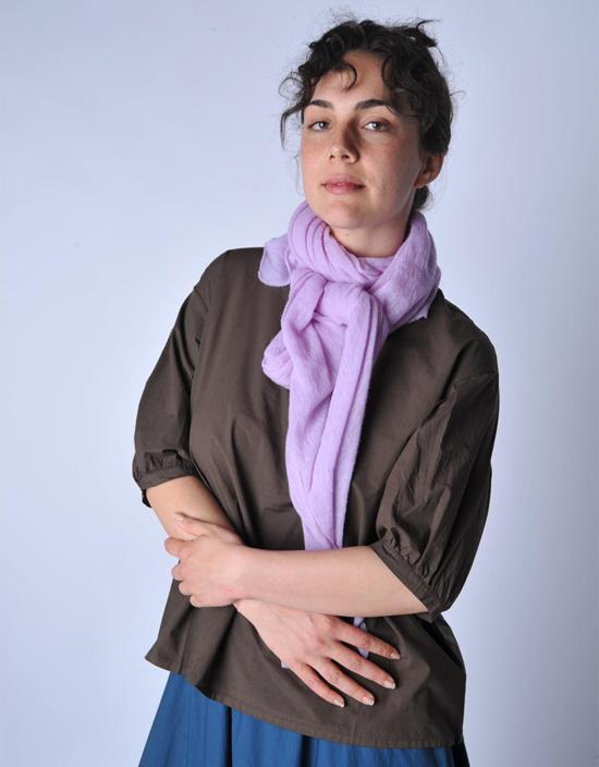  보또 쥐세페 머플러/스카프 보토 주세페 위스테리아 다이아몬드 클래식 니트 캐시미어 스카프 라벤더