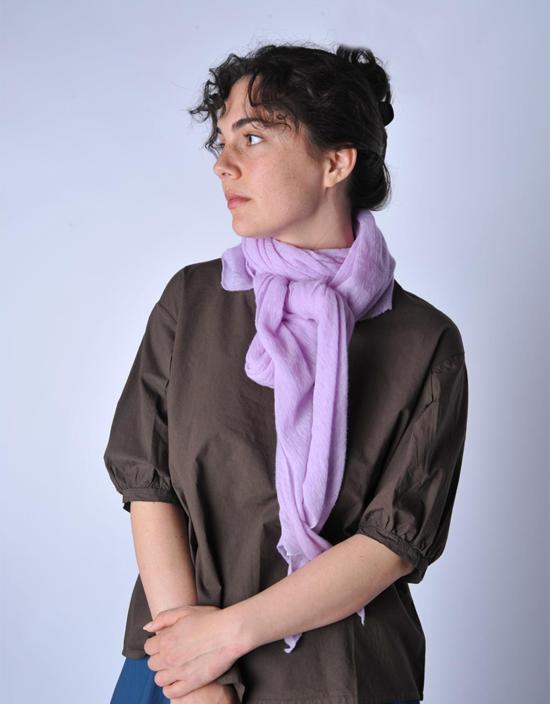  보또 쥐세페 머플러/스카프 보토 주세페 위스테리아 다이아몬드 클래식 니트 캐시미어 스카프 라벤더 - BOTTO GIUSEPPE