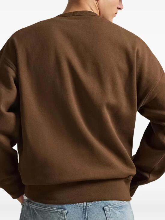  폴로 랄프로렌 긴팔 티셔츠 폴로 랄프 로렌 뉴욕 스웨트셔츠 브라운 - POLO RALPH LAUREN