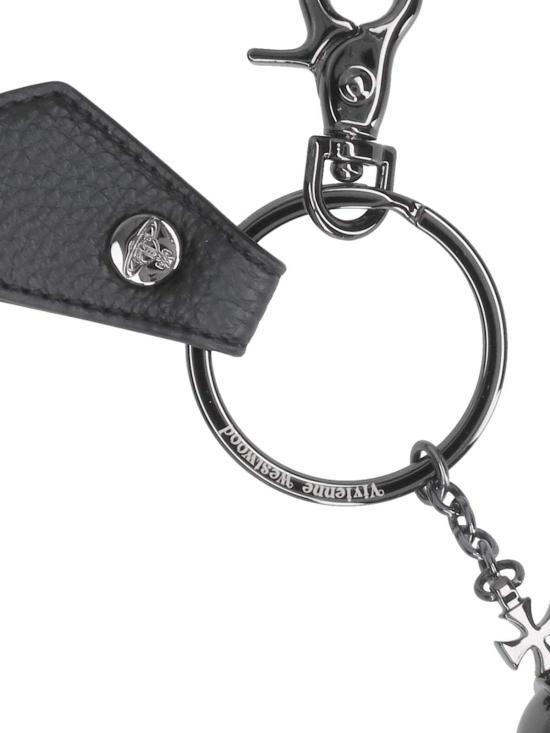  비비안웨스트우드 키링 비비안 웨스트우드 3D 오브  블랙 - VIVIENNE WESTWOOD