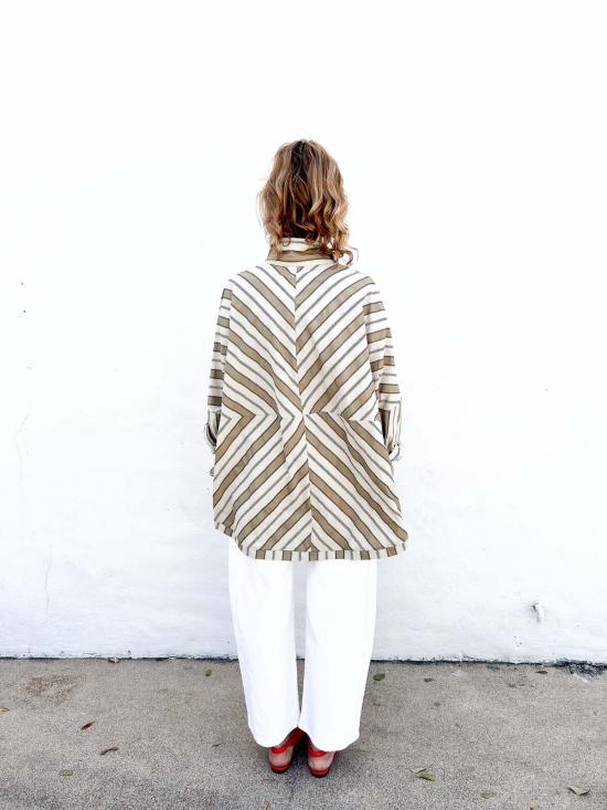  Colibri 블라우스 콜리브리 개츠비 버튼다운 블라우스 셰브론 - OTHER BRANDS