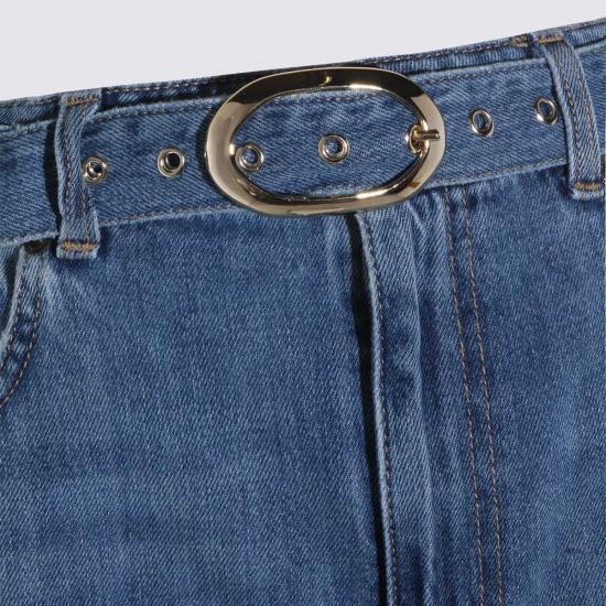  트윈셋 데님 팬츠 코튼 데님 진 라이트 데님 - TWINSET