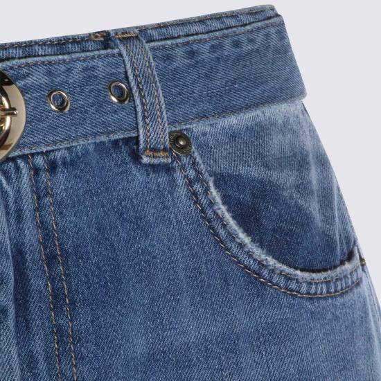  트윈셋 데님 팬츠 코튼 데님 진 라이트 데님 - TWINSET