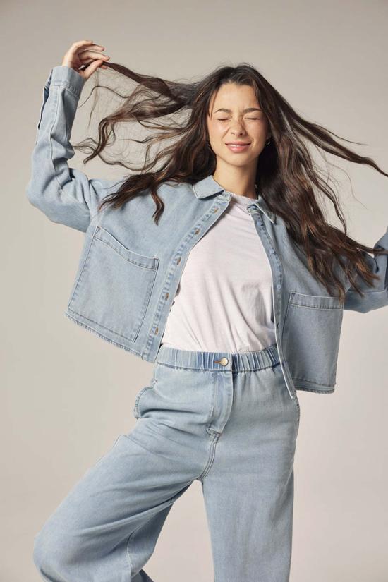  amente 데님 자켓 아멘테 쇼트 데님 셔츠 데님 - AMENTE