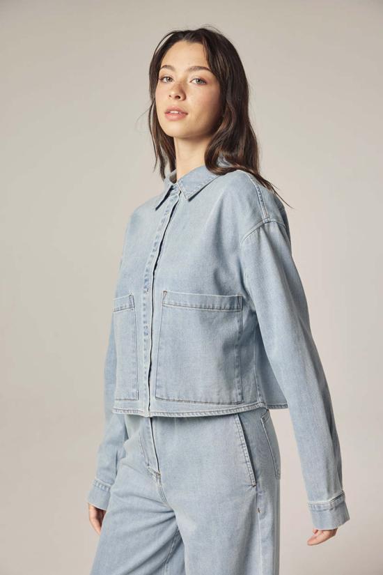  amente 데님 자켓 아멘테 쇼트 데님 셔츠 데님 - OTHER BRANDS