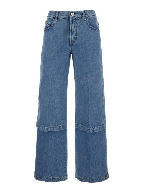  디 아티코 데님 팬츠 아티코 로고 디테일 진 블루