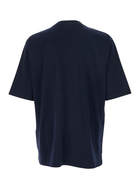  디스퀘어드2 반팔 티셔츠 Dsquared2 로고 프린트 티셔츠 블루 - DSQUARED2