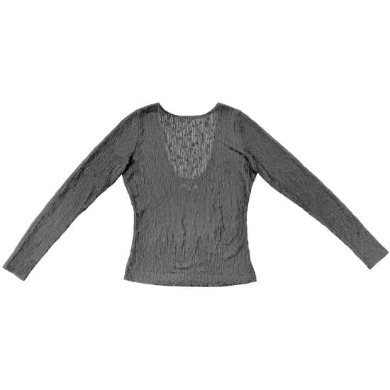  알리 골든 블라우스 로우 백 탑