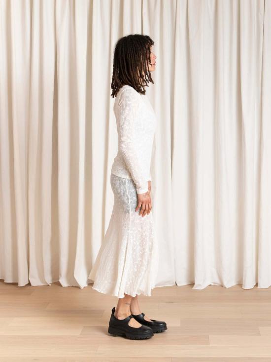  알리 골든 블라우스 로우 백 탑 - ALI GOLDEN