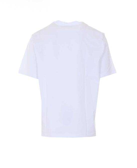  베르사체 반팔 티셔츠 메두사 양각 그래픽 티셔츠 화이트 - VERSACE