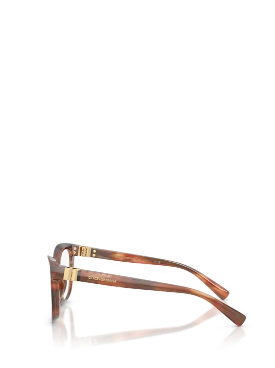 26FW 돌체앤가바나 안경 DG3437 3221 STRIPED BROWN - DOLCE & GABBANA
