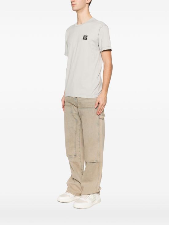 26SS 스톤 아일랜드 반팔 티셔츠 L1S152100027S0013V0061 PEARL GRAY DOM - STONE ISLAND