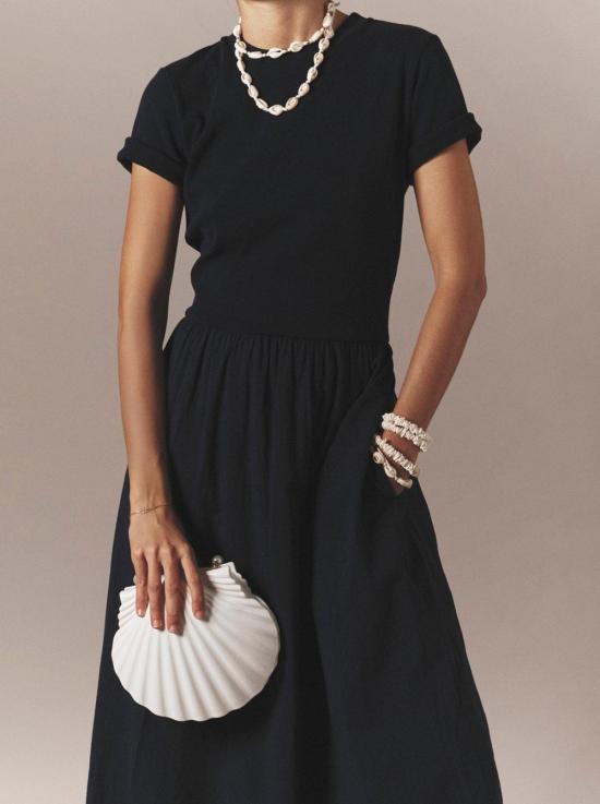  시레나 롱 원피스 페이스 드레스 - XIRENA