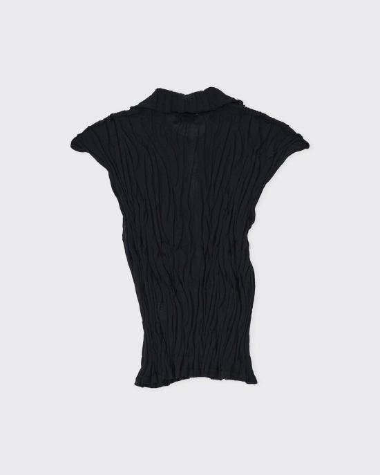  러스 블라우스 루스 혼카이 탑 블랙 - RUS