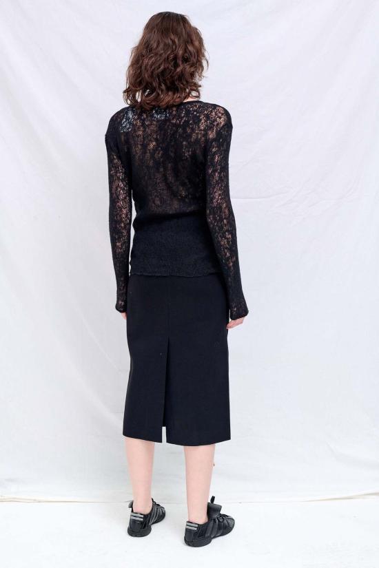  가브리엘라 콜 가먼츠 스웨터 292번 블랙 메리노 울 니트 탑 - GABRIELA COLL GARMENTS