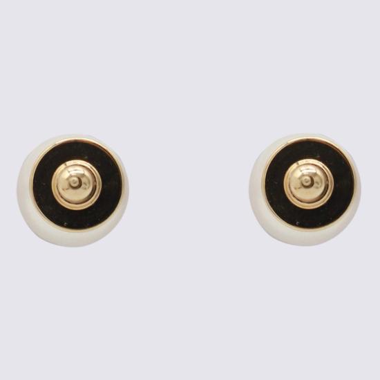  지미추 이어링 골드 앤 펄 브라스  골드/화이트 - JIMMY CHOO