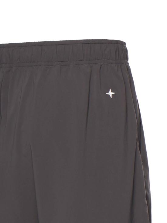  스톤 아일랜드 숏팬츠 와이드 레그 테크니컬 쇼츠 그레이 - STONE ISLAND