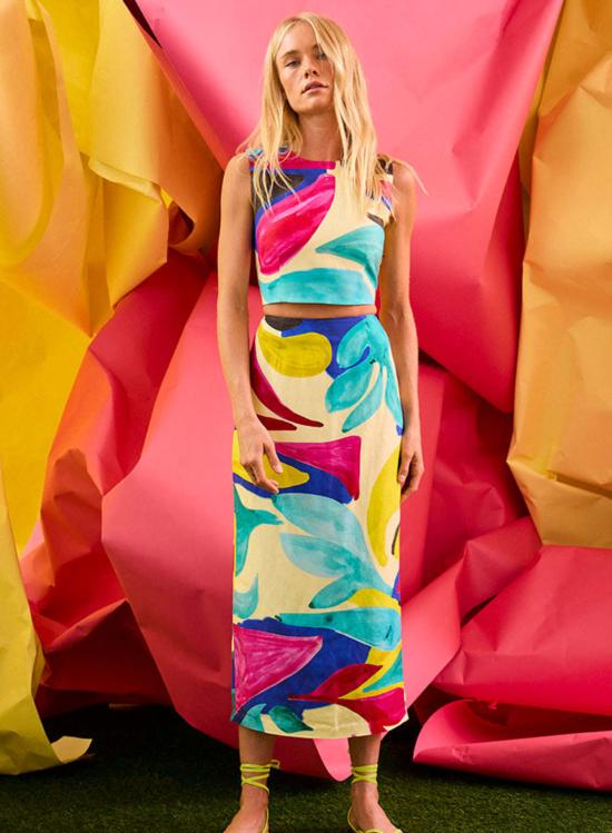  헌터 벨 민소매 티셔츠 로이스 탑 스트로크 오브 스프링 - HUNTER BELL