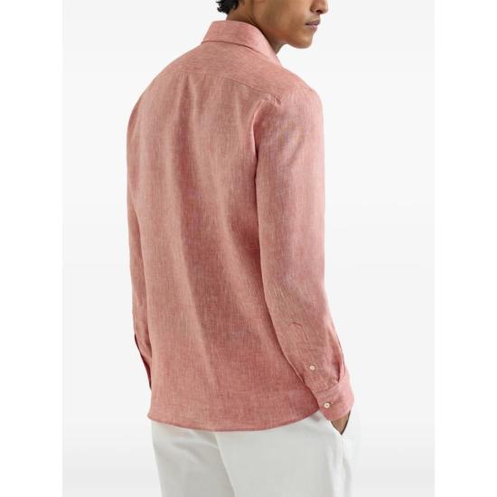  브루넬로 쿠치넬리 긴팔 셔츠 Brunello Cucinelli 셔츠 레드 - BRUNELLO CUCINELLI