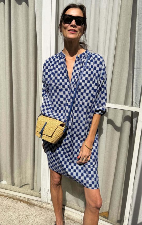  Two 튜닉 두 개의 체크무늬 이캇