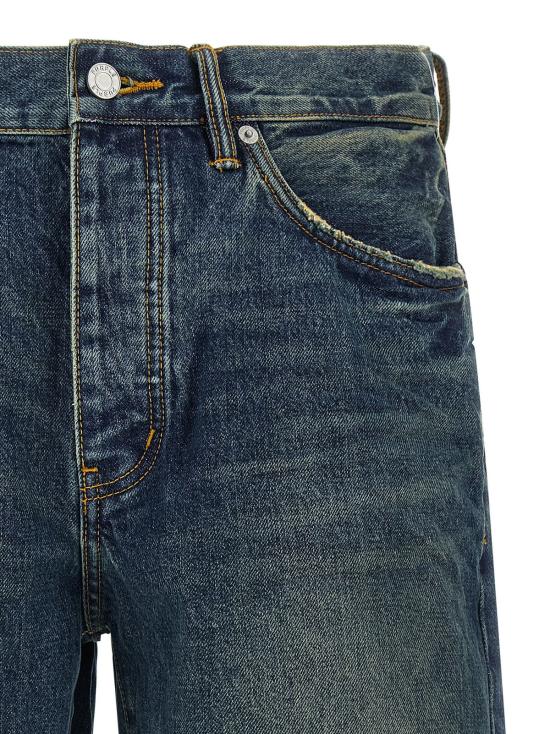  퍼플 브랜드 숏팬츠 퍼플 P059 빈티지 미드 버뮤다 쇼츠 블루 - PURPLE BRAND