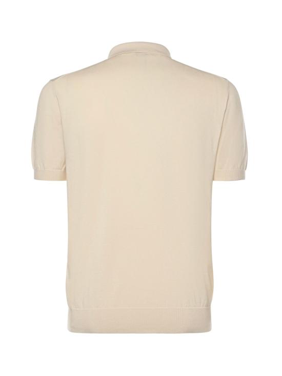  에트로 폴로 티셔츠 로고 코튼 폴로 셔츠 아이보리 - ETRO