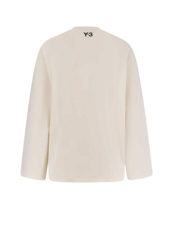  와이쓰리 스웨터 Y 3 Re 3s Ls 코튼  베이지 - Y-3