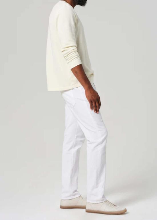  시티즌 오브 휴머니티 스트레이트 팬츠 엘리야 릴렉스드 스트레이트 린넨  화이트 - CITIZEN OF HUMANITY