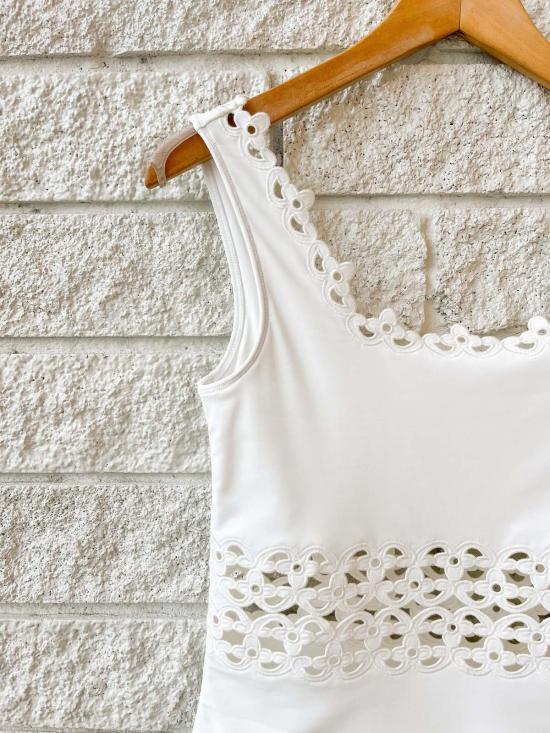  씨뉴욕 원피스 수영복 씨 니 레일라 아일렛 수영복 화이트 - SEA NY