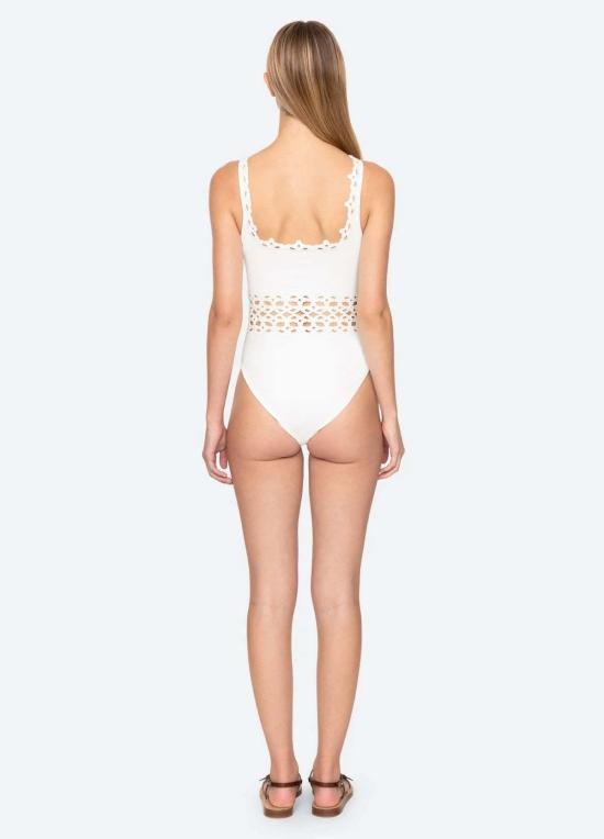  씨뉴욕 원피스 수영복 씨 니 레일라 아일렛 수영복 화이트 - SEA NY